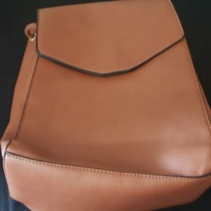 Forever 21 Tan Pleather Mini Backpack